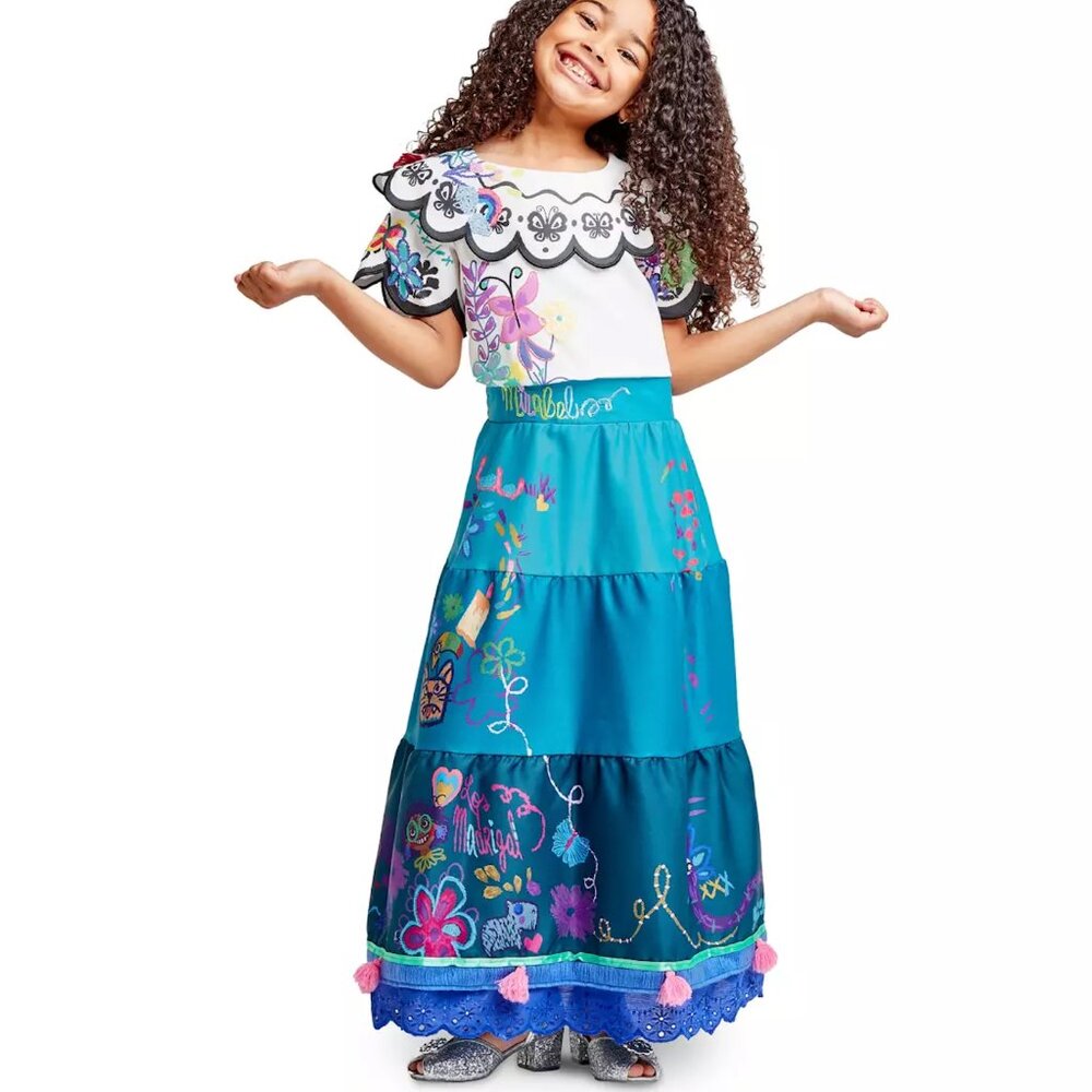 Disney‎ Encanto Mirabel Dress Up Costume Kids Size 9/10 New with tags
